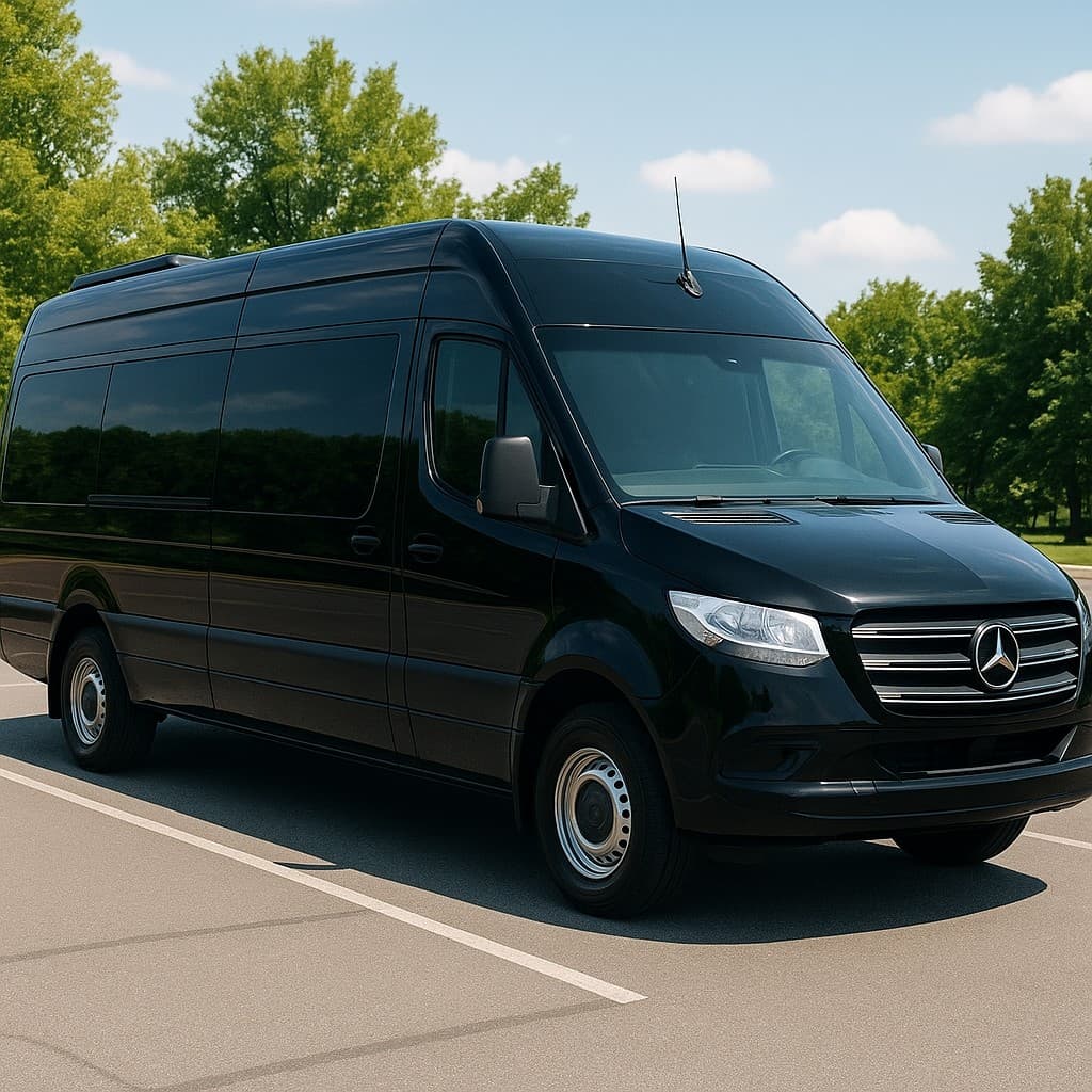 Representative rendering of a 10 passenger executive sprinter exterior