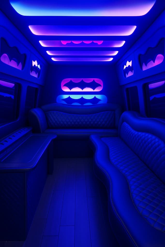 10 Passenger Limo Sprinter interior detail