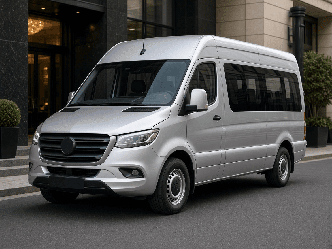 Example rendering of a 12 passenger executive sprinter exterior