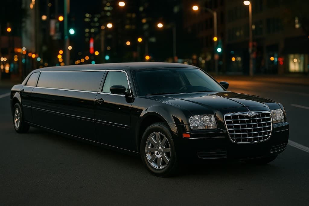 Representative rendering of a 12 passenger limo exterior