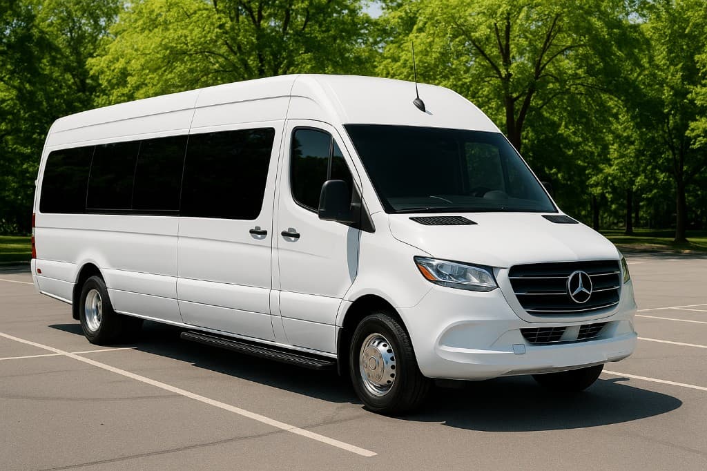 Representative rendering of a 14 passenger executive sprinter exterior