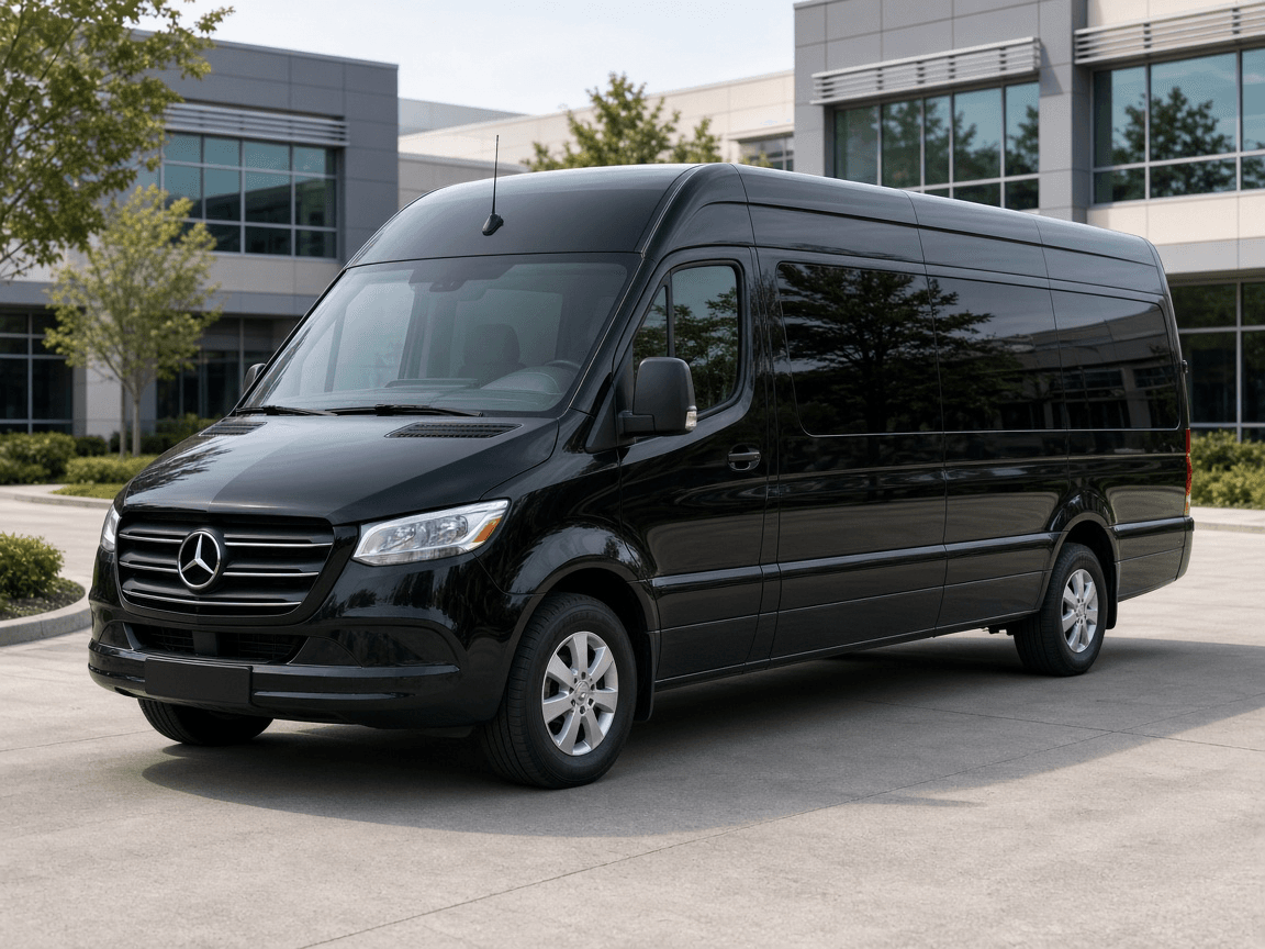 Example rendering of a 14 passenger executive sprinter exterior