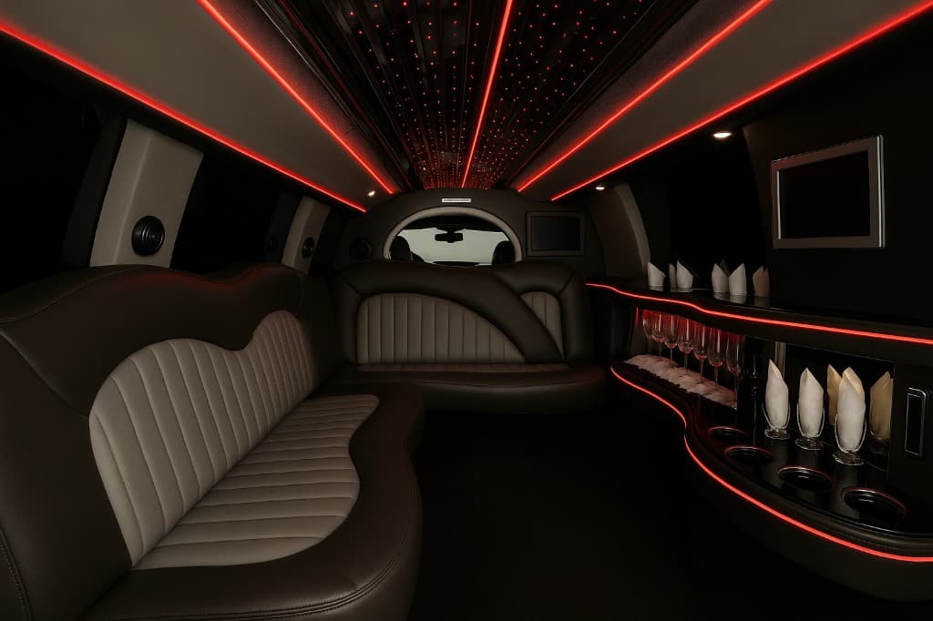 14 Passenger Limo interior detail
