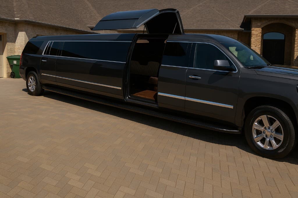 Example rendering of an 18 passenger limo exterior