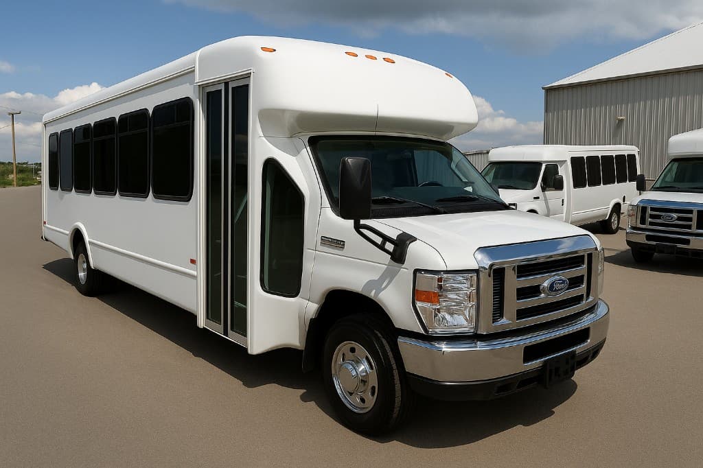 Representative rendering of a 22 passenger coach bus exterior