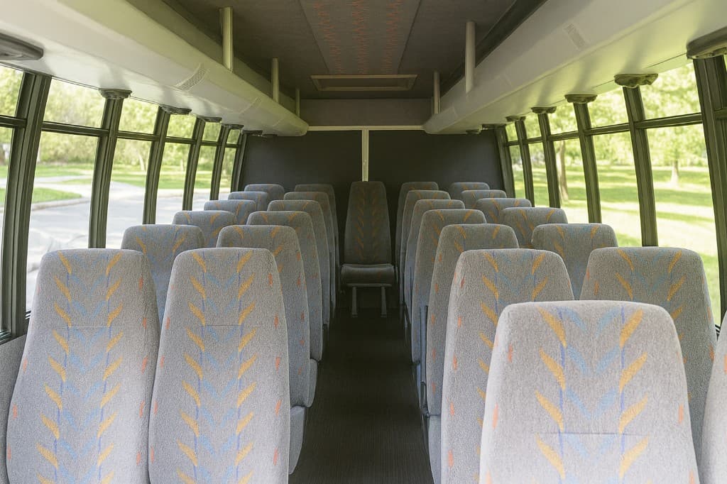 Example rendering of a 22 passenger coach bus interior