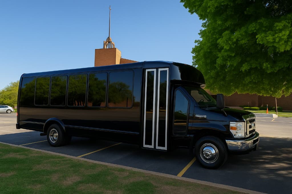 Example rendering of a 22 passenger party bus exterior
