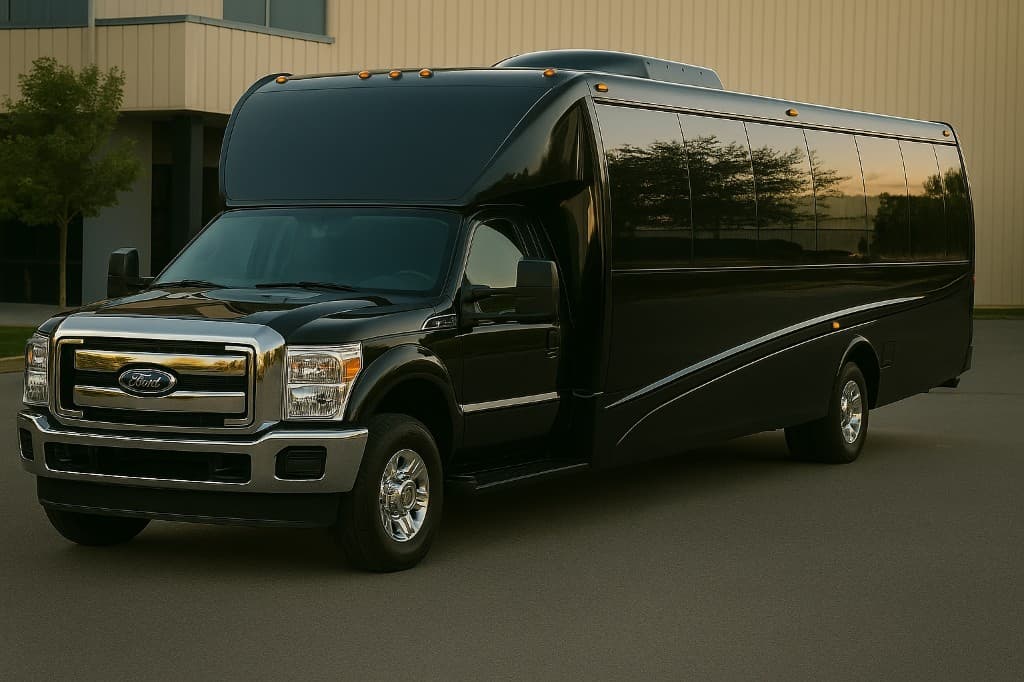 Representative rendering of a 24 passenger coach bus exterior
