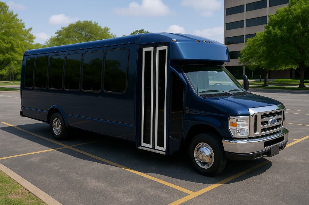 Representative rendering of a 24 passenger party bus exterior