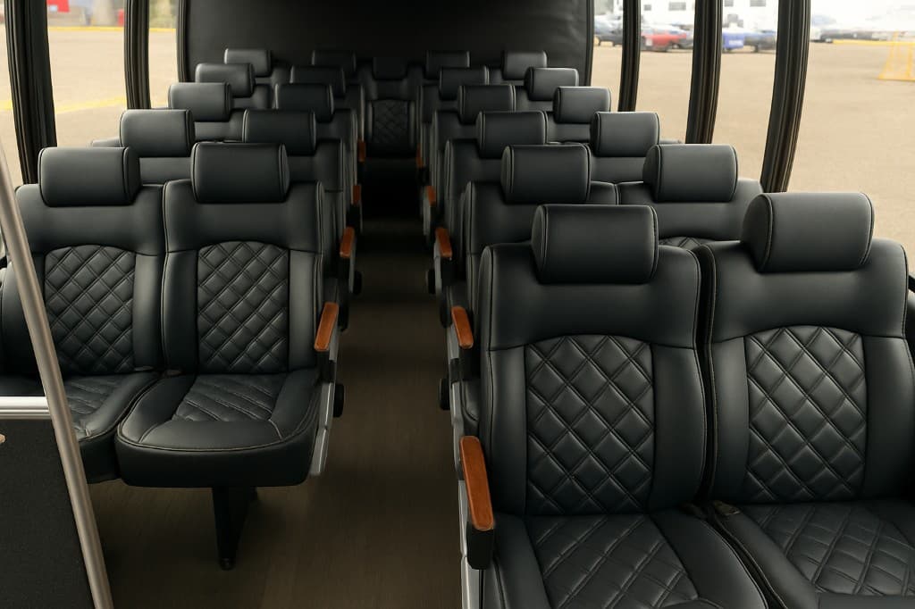 28 Passenger Coach Bus interior detail