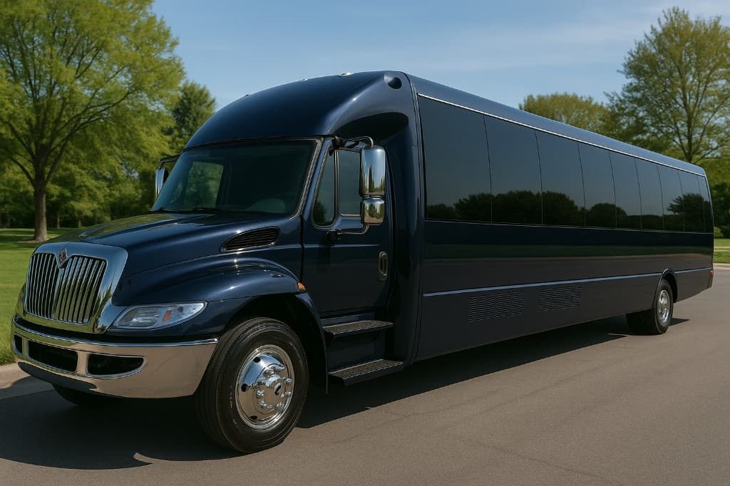 Representative rendering of a 34 passenger party bus exterior