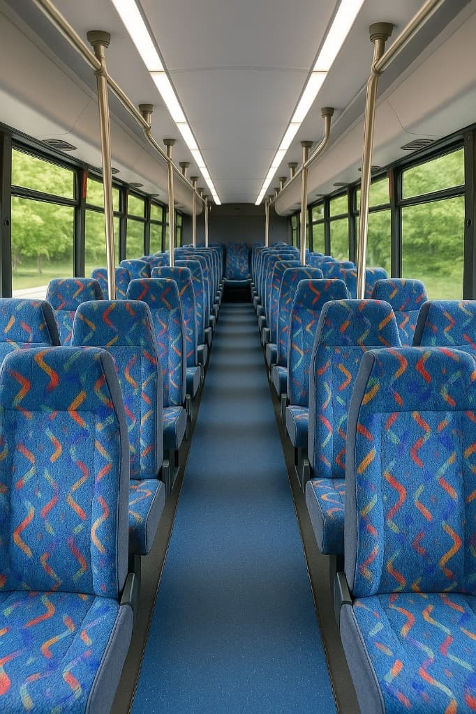 36 Passenger Coach Bus interior detail