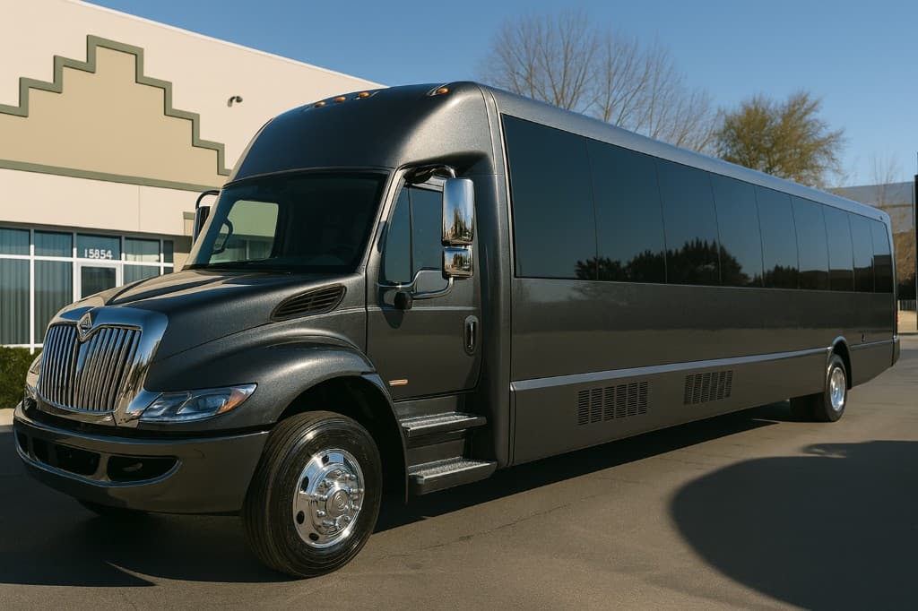 Representative rendering of a 36 passenger party bus exterior