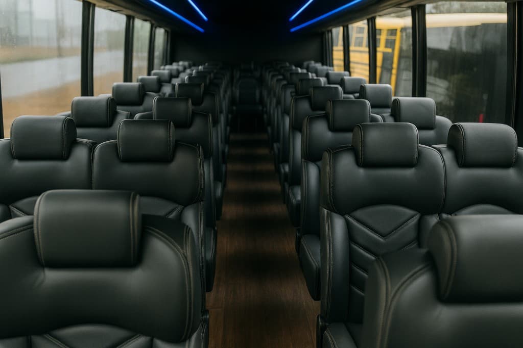 40 Passenger Coach Bus interior detail