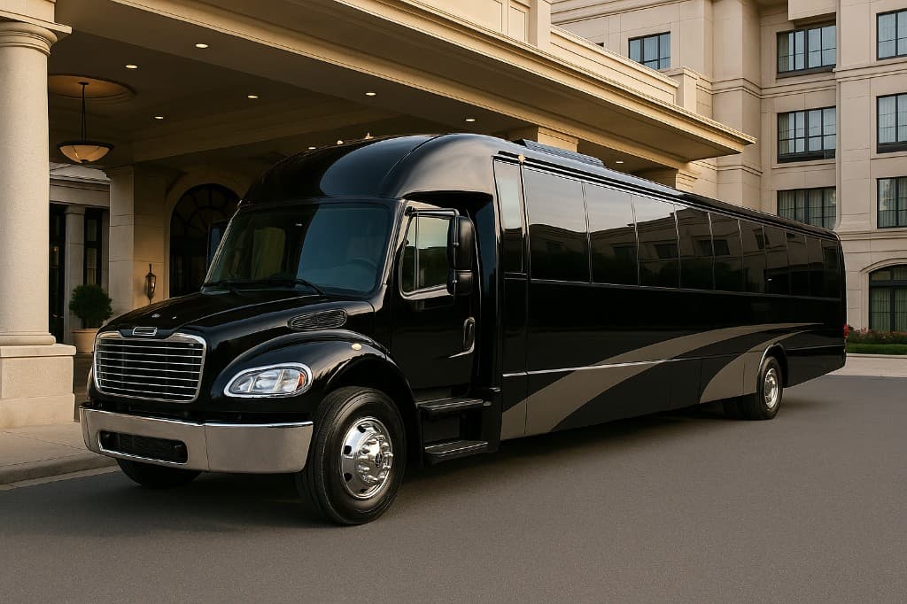 Example rendering of a 44 passenger coach bus exterior