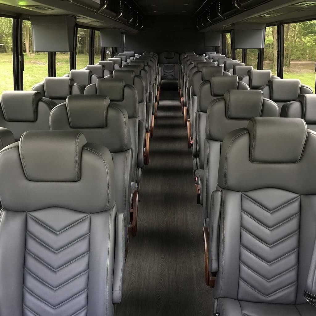 Example rendering of a 44 passenger coach bus interior