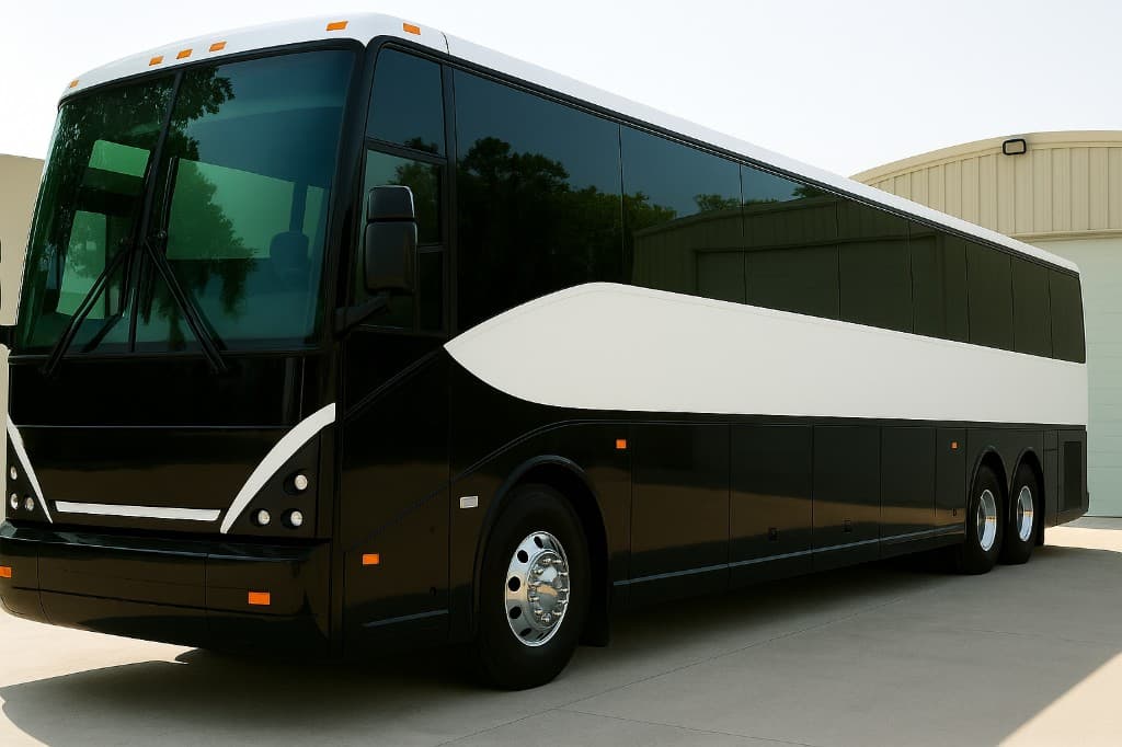 Representative rendering of a 52 passenger coach bus exterior